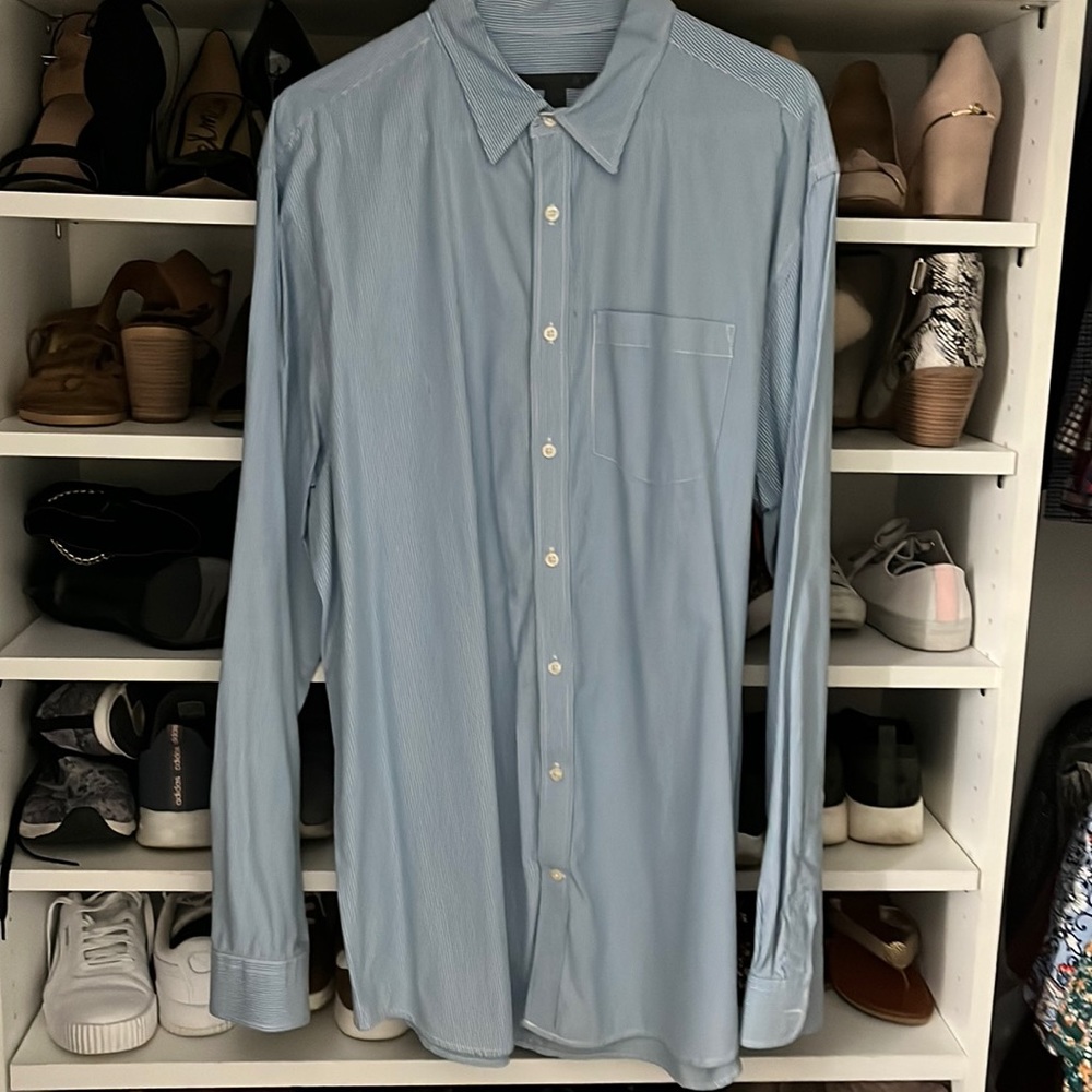 Blue& White PinStripe Dress Shirt